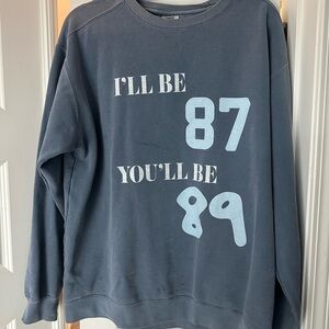 Comfort colors sweatshirt. Taylor Swift/Travis Kelce reference